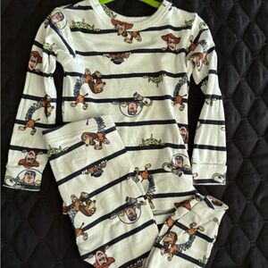 Gap Kids White Striped Long-Sleeve Character Top 3T